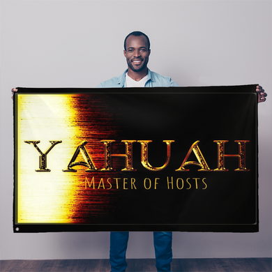 Yahuah-Maestro de Huestes 01-03 Bandera de Sublimación de Diseñador 