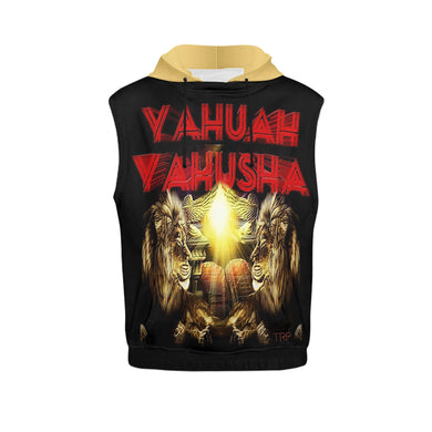 Yahuah Yahusha 02 Sudadera con capucha sin mangas para hombre 