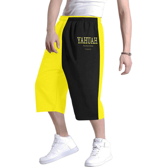 Yahuah-Name Above All Names 02-02 Men's Designer Capri Pants