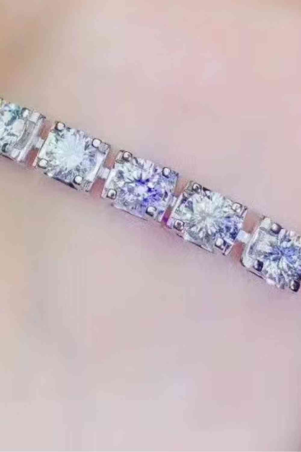 Pulsera con cierre de langosta de moissanita de 5 quilates