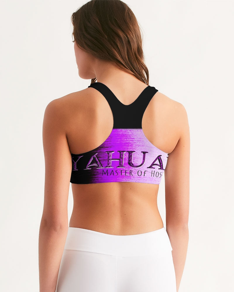 Yahuah-Master of Hosts 01-02 Designer Seamless Sports Bra