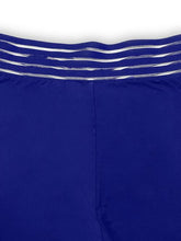 Cargar imagen en el visor de la galería, Pantalones con corte de bota y cintura en V de talla grande (azul real/negro)