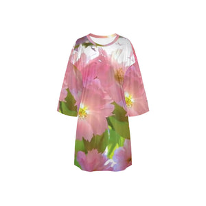 Camiseta lounge extragrande de diseñador con estampado floral 02 de TRP