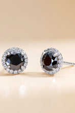 Load image into Gallery viewer, Two-Tone 4-Prong Moissanite Stud Earrings