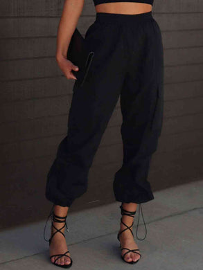 High Waist Drawstring Sweatpants with Pockets (3 colors)
