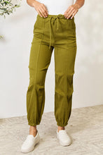 Load image into Gallery viewer, Drawstring Closed Bottom Joggers with Pockets