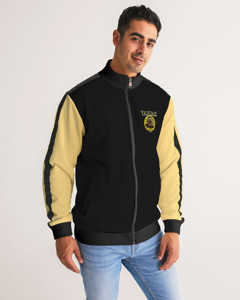 A-Team 01 Gold Men's Designer Stripe Sleeve Track Jacket