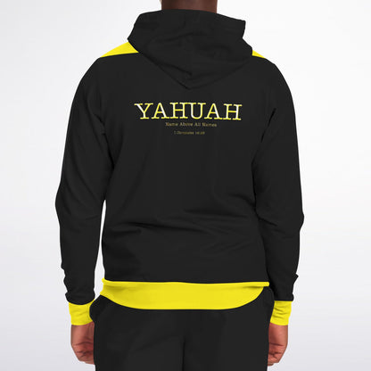 Yahuah-Name Above All Names 02-02 Designer Triblend Fleece Lined Unisex Zip Hoodie