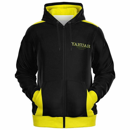 Yahuah-Name Above All Names 02-02 Designer Fashion Triblend Unisex Full Zip Hoodie