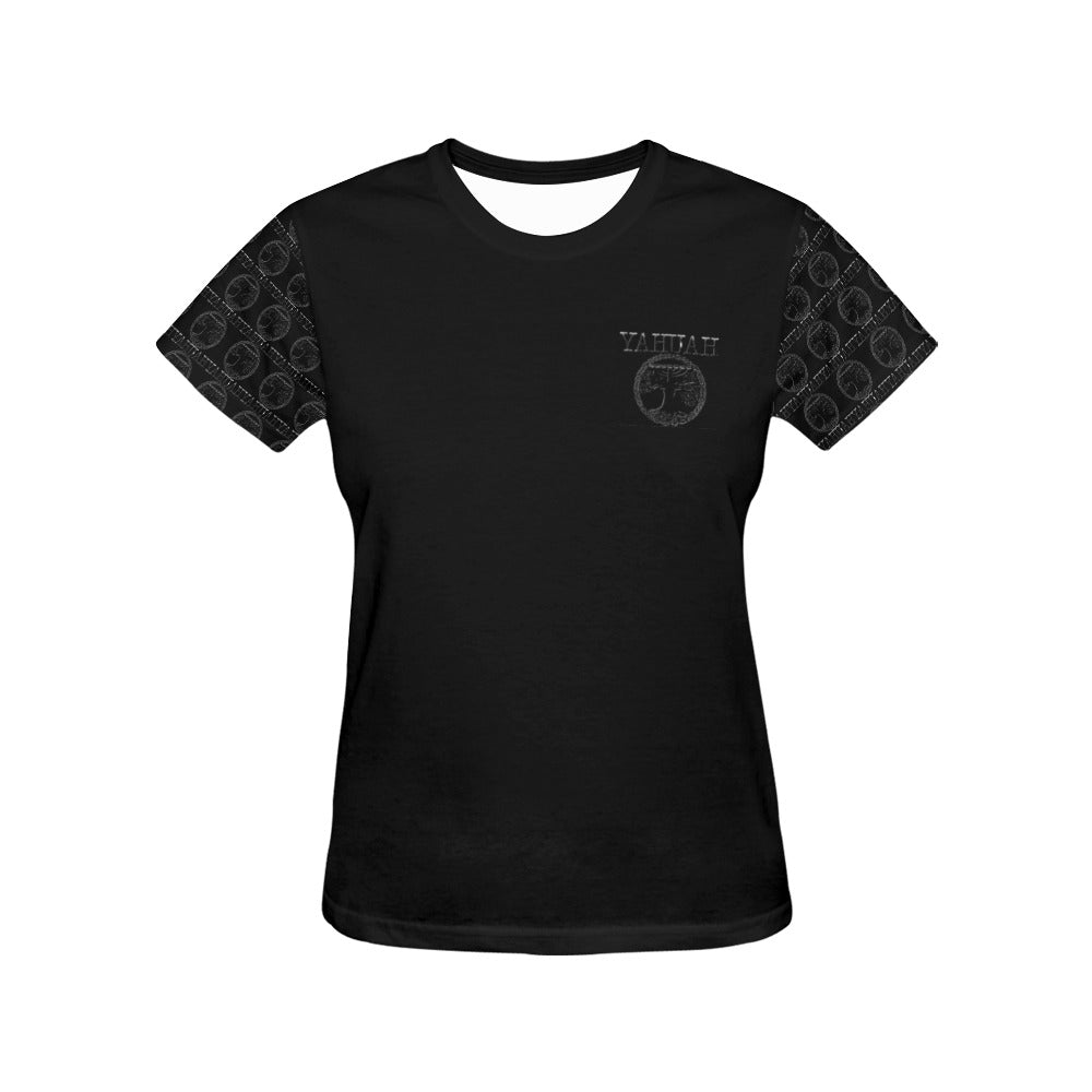 Yahuah-Tree of Life 02-04 Ladies Designer T-shirt