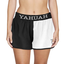 Cargar imagen en el visor de la galería, Yahuah-Tree of Life 02-06 Yin Yang Pantalones cortos deportivos de diseño para mujer 