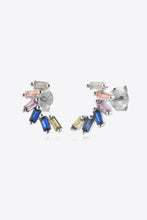 Load image into Gallery viewer, Multicolor Zircon 925 Sterling Silver Stud Earrings