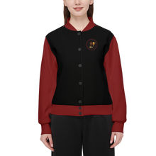 Load image into Gallery viewer, Prince of Peace 01-01 Ladies Designer Double Layered Techno Scuba Knit Varsity Jacket