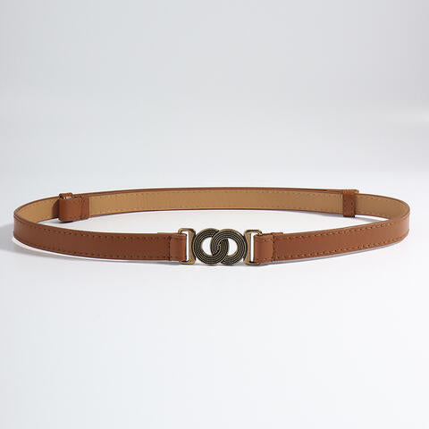 Alloy Buckle PU Leather Belt