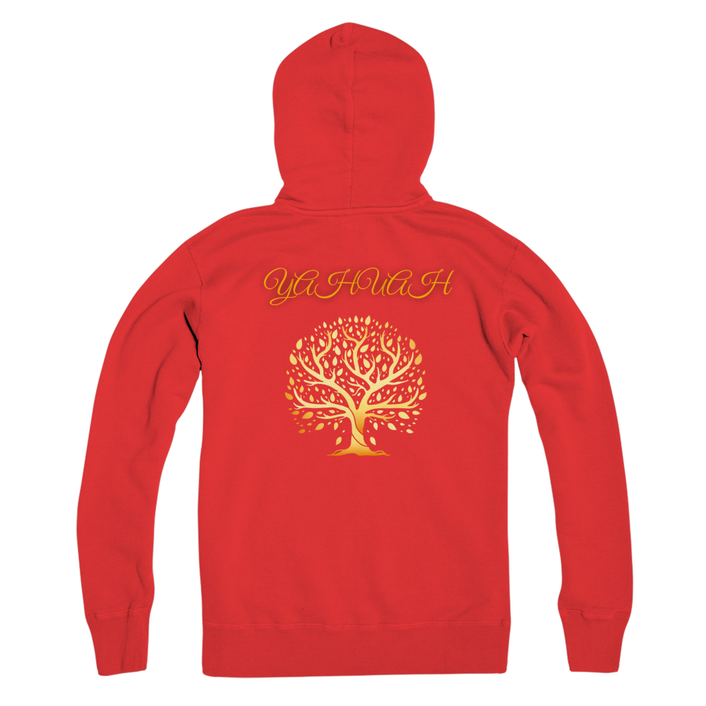 Yahuah-Tree of Life 01 Designer Bella + Canvas Premium Adult Full Zip Hoodie (6 colors)