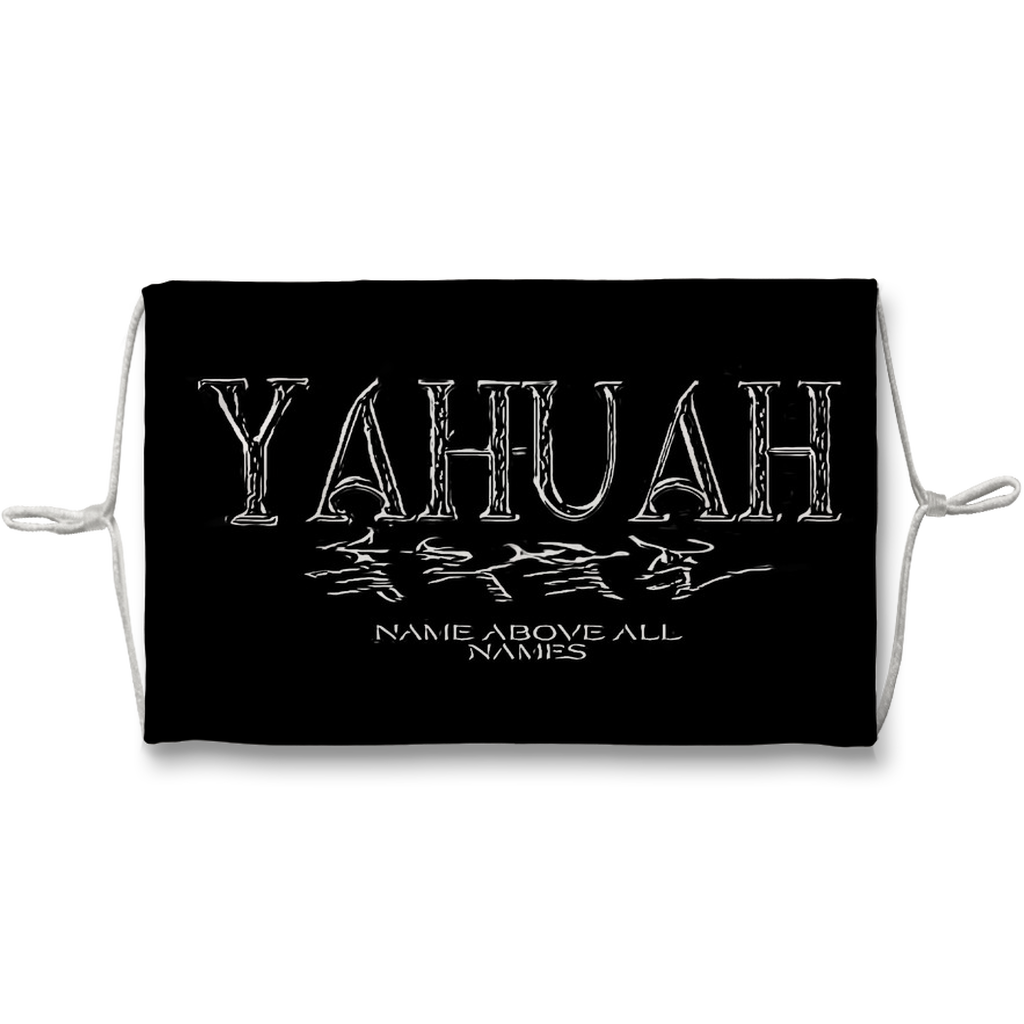 Yahuah-Name Above All Names 01-01 Designer Sublimation Face Mask with Ten Replacement Filters