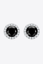 Load image into Gallery viewer, Two-Tone 4-Prong Moissanite Stud Earrings