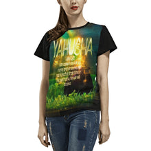 Cargar imagen en el visor de la galería, Yahuah Yahusha 03-01 Camiseta de diseñador para mujer 