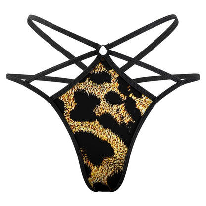 Tanga con espalda en T de diseñador TRP con estampado de leopardo 01 