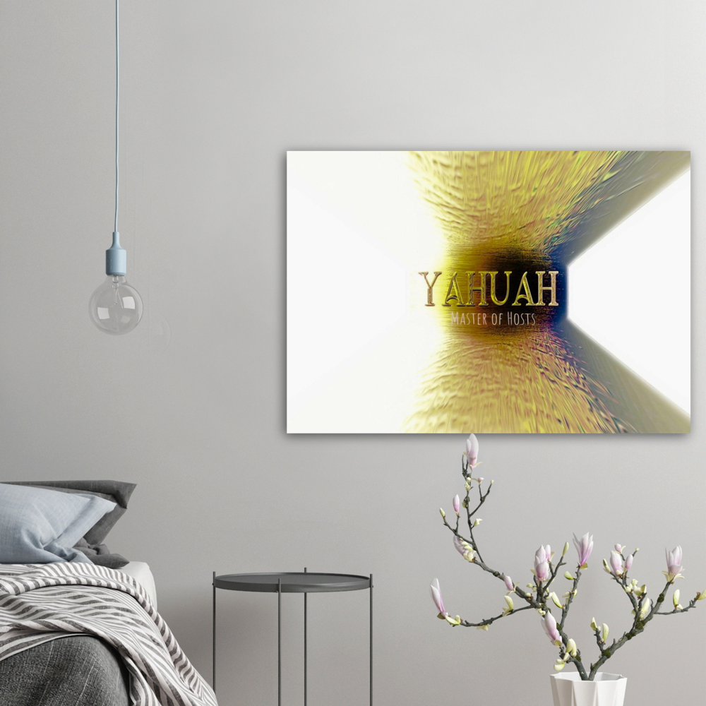 Yahuah-Master of Hosts 02-02 Horizontal Metal Print 3.2 ft (W) x 2.2 ft (H)