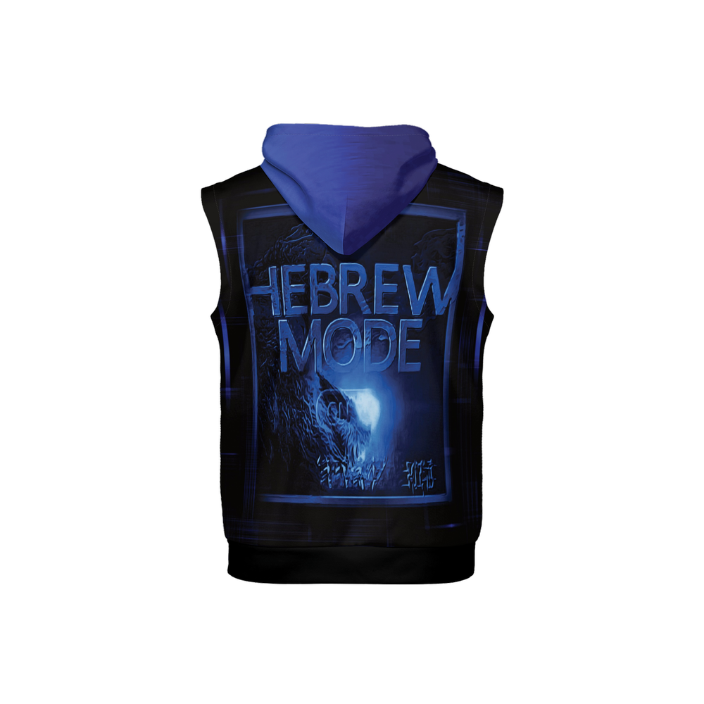 Hebrew Mode - On 01-06 Men's Designer Sleeveless Pullover Hoodie