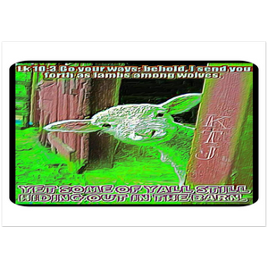 Imágenes de las Escrituras 18 Impresión horizontal en aluminio de 3,2 pies (ancho) x 2,2 pies (alto) 