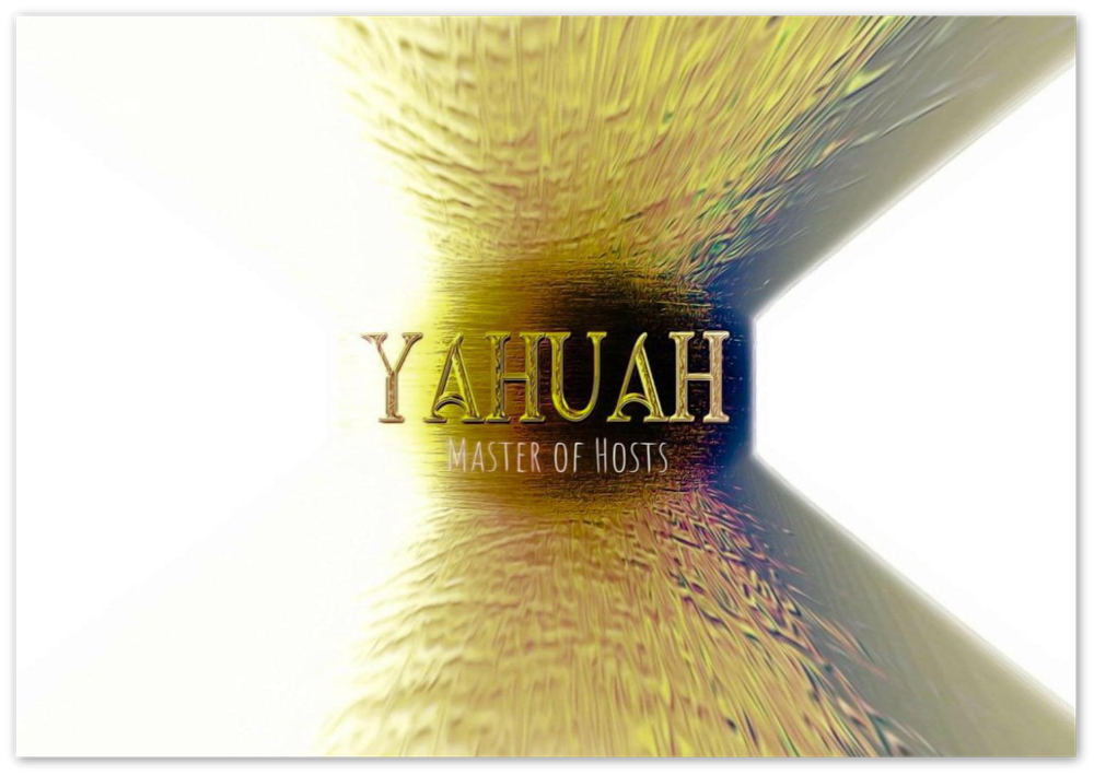 Yahuah-Master of Hosts 02-02 Horizontal Metal Print 3.2 ft (W) x 2.2 ft (H)