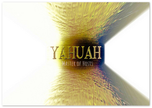 Yahuah-Maestro de Ejércitos 02-02 Impresión horizontal en aluminio de 3,2 pies (ancho) x 2,2 pies (alto) 