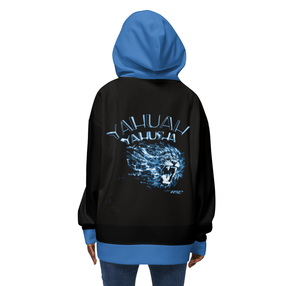 Yahuah Yahusha 01-06 Ladies Designer Relaxed Fit Pullover Hoodie