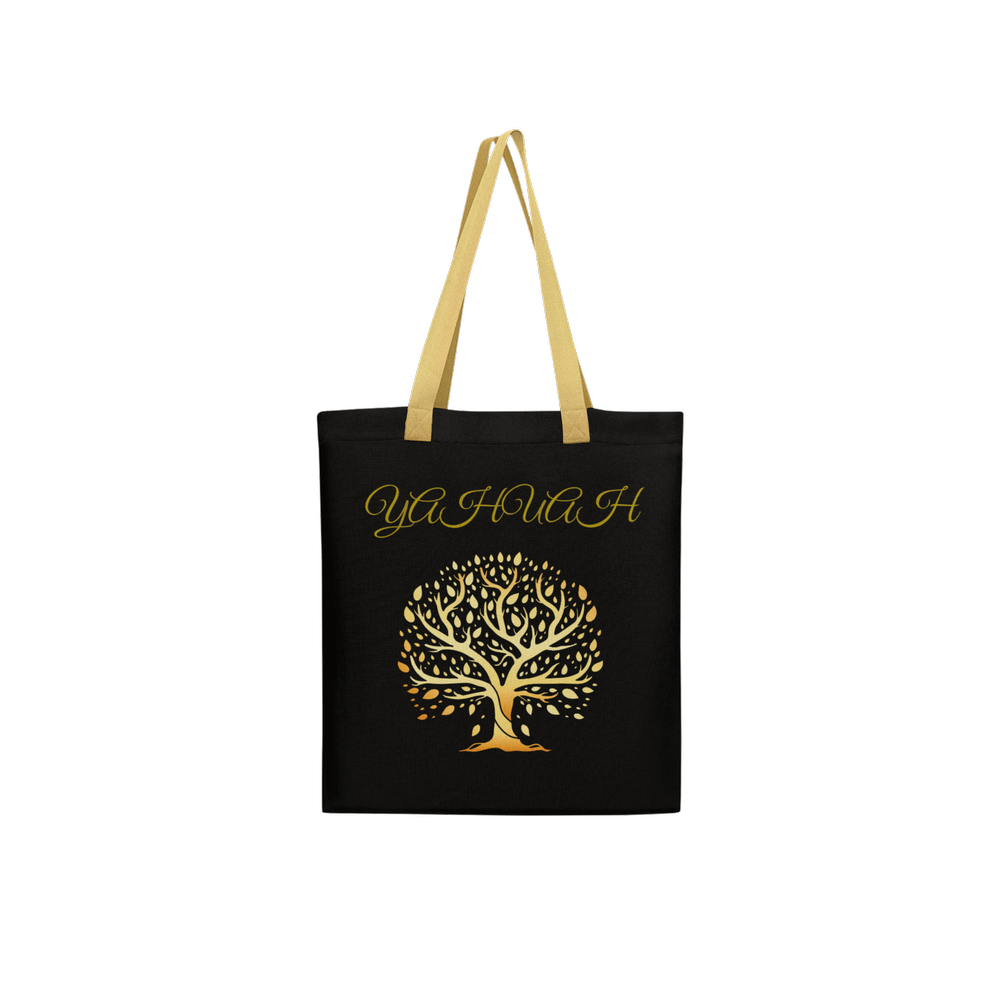 Yahuah-Tree of Life 01 Elect Designer Woven Texture Tote Bag