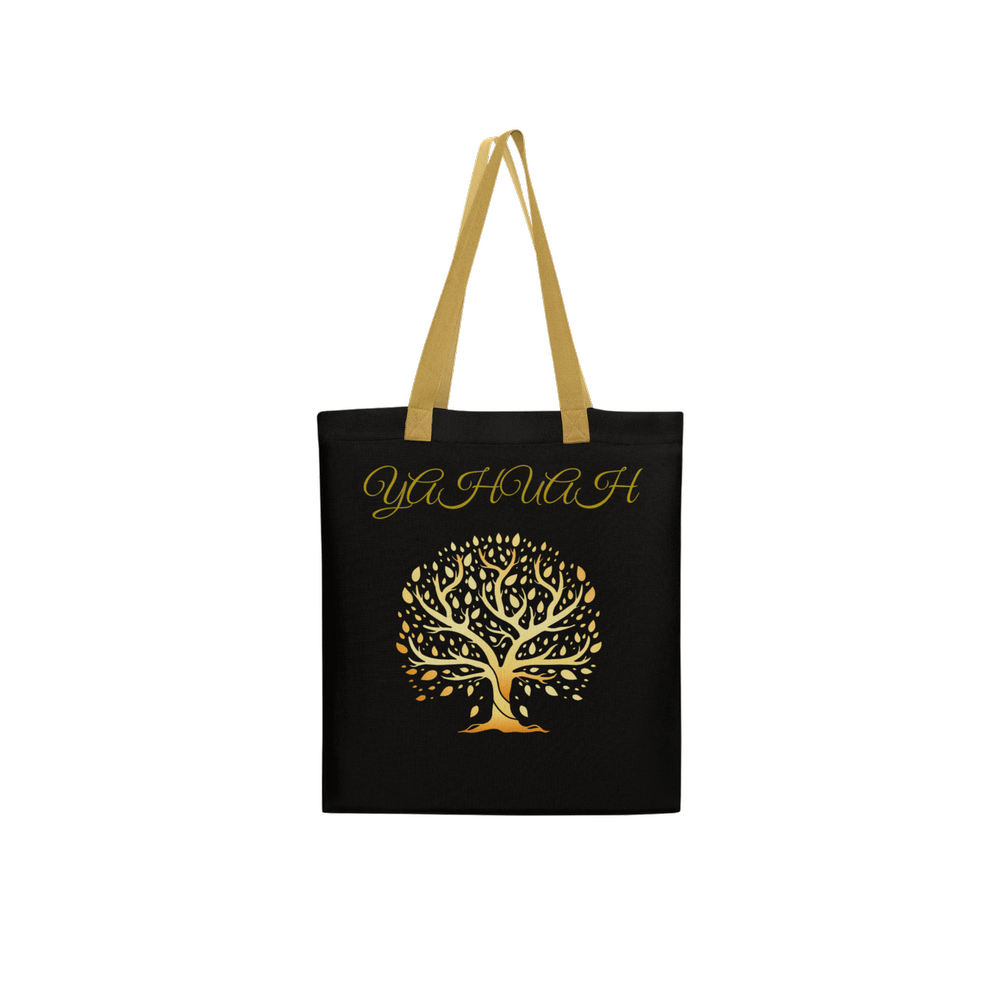 Yahuah-Tree of Life 01 Elect Designer Woven Texture Tote Bag