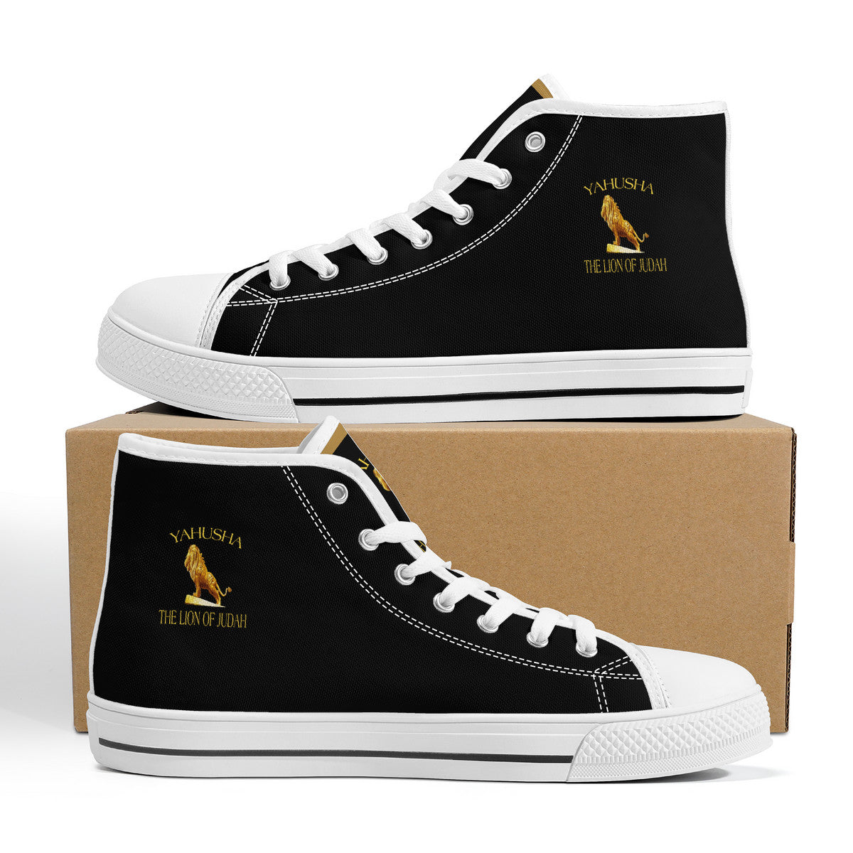 Yahusha-The Lion of Judah 01 High Top Unisex Canvas Shoes